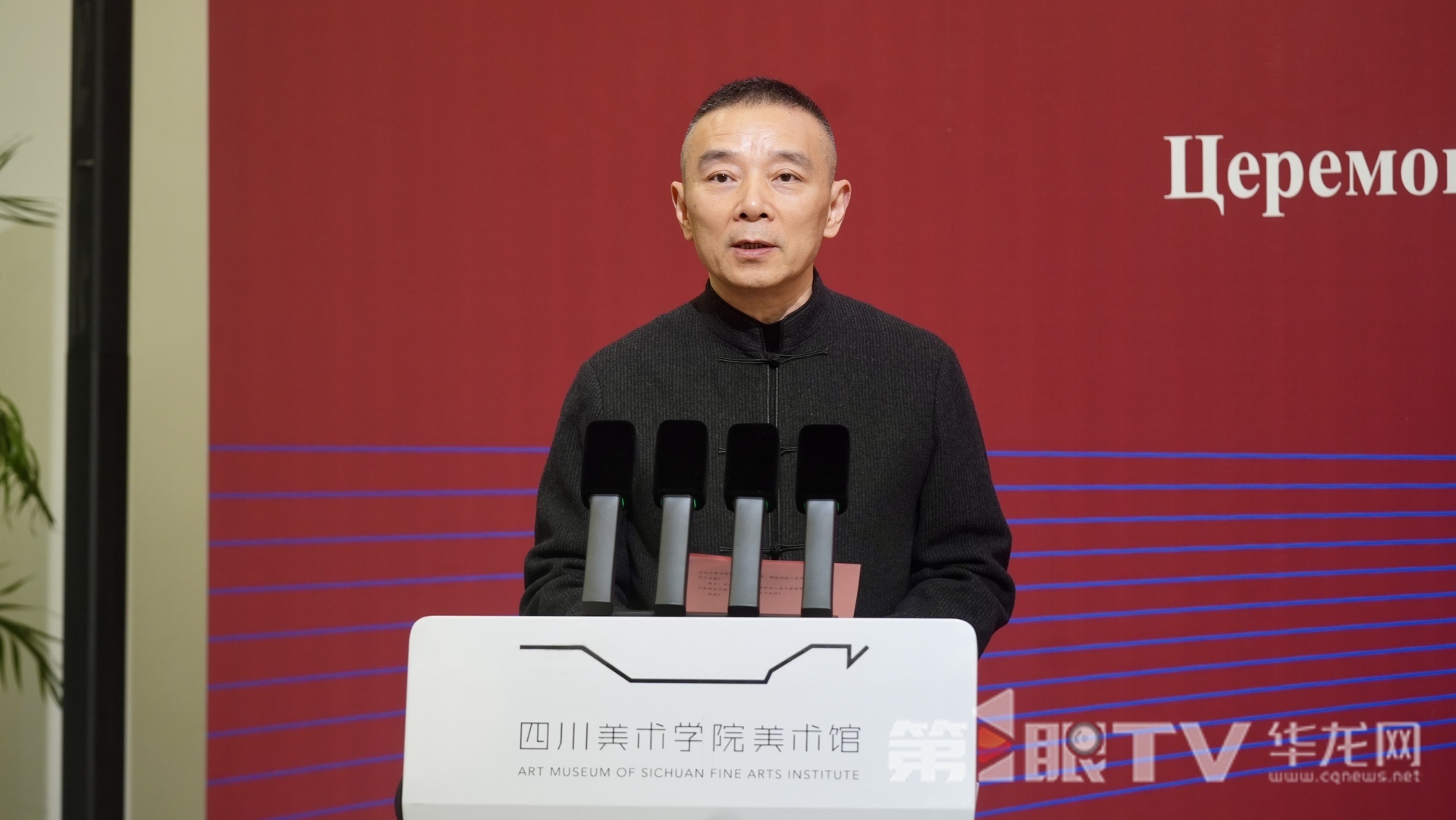 四川美术学院院长焦兴涛。 第1眼TV-华龙网记者 刘钊 摄