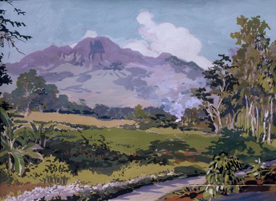 图为《风景》2纸本·水性材料。主办方供图