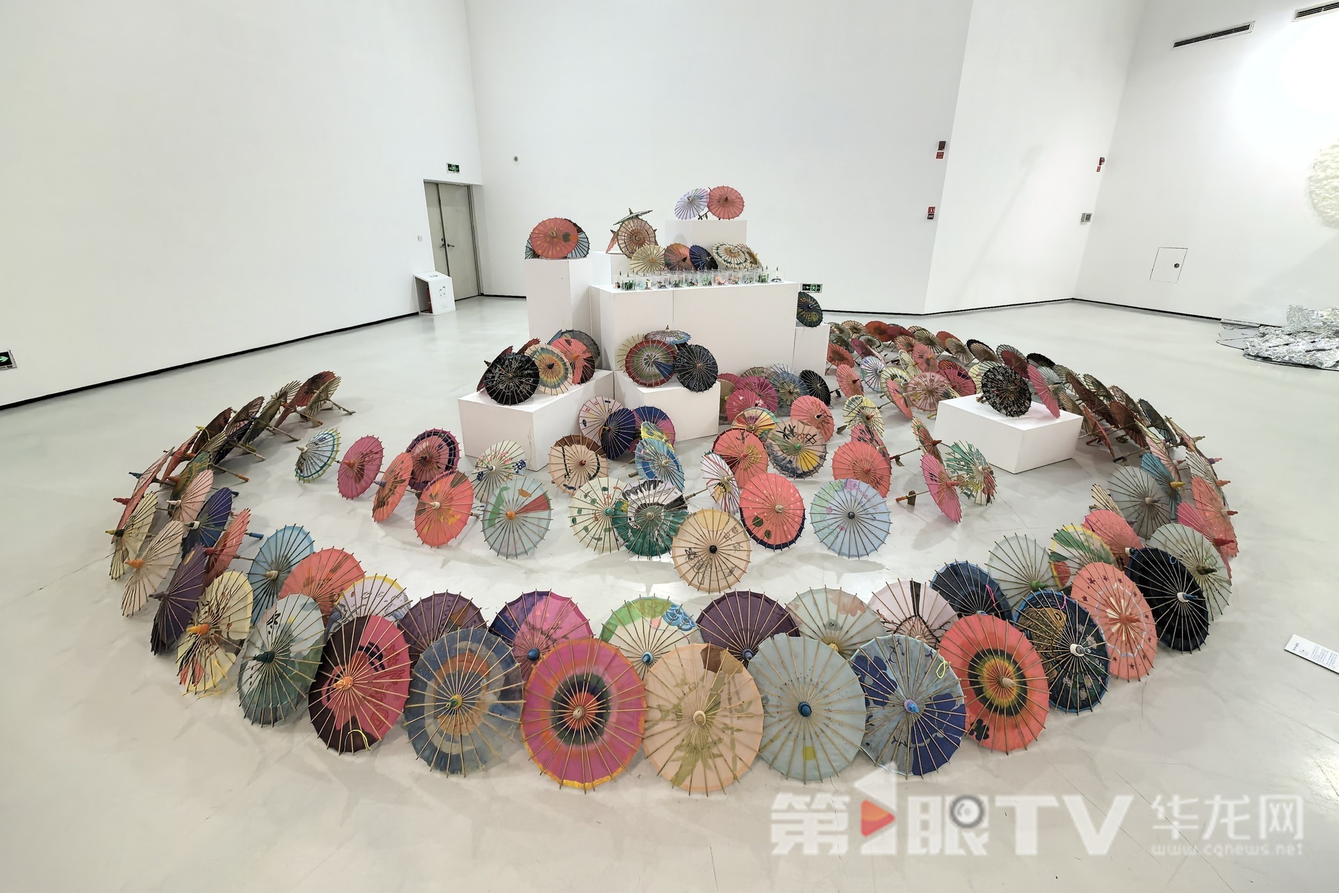 展出作品。第1眼TV-华龙网记者 石涛 摄